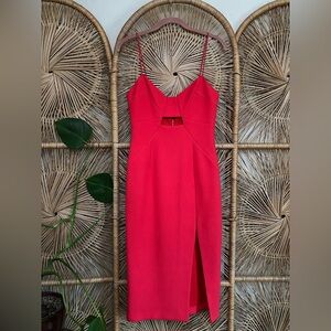 Nicholas Bonded Crepe Diagonal Dress